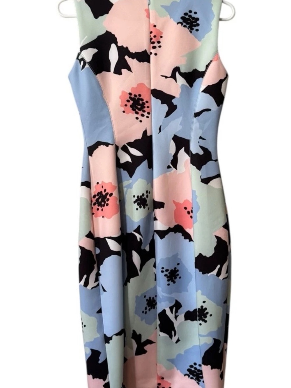 Calvin Klein Pastel Floral Sheath Dress Size 6 - Picture 2 of 8